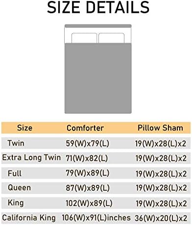 Hapuxt Home Duvet Cover Set 3 Pieces California King