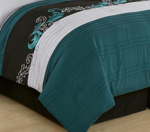 Chezmoi Collection Luxury Leaves Comforter Set