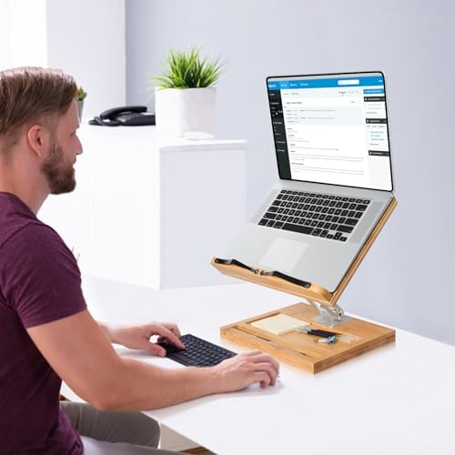 Adjustable 360-Degree Book Holder with Phone Slot