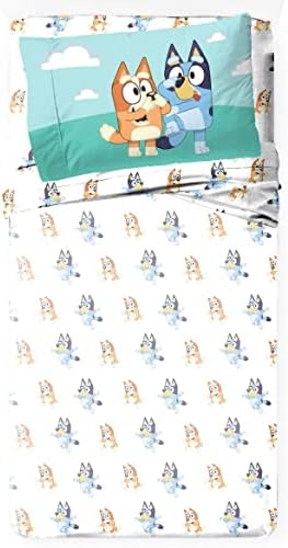 Jay Franco Bluey Bingo Sheet Set - 4 Piece Kids Bedding