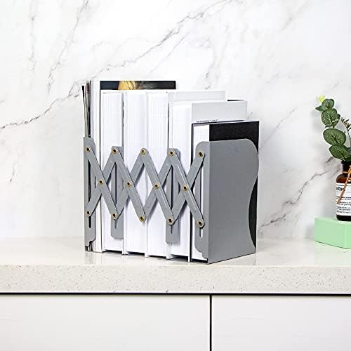 Adjustable Metal Bookends for Home Office