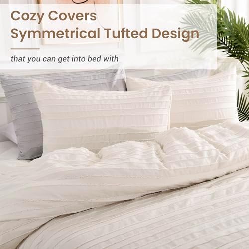 NexHome Pro Duvet Cover Set Boho Style Light Khaki