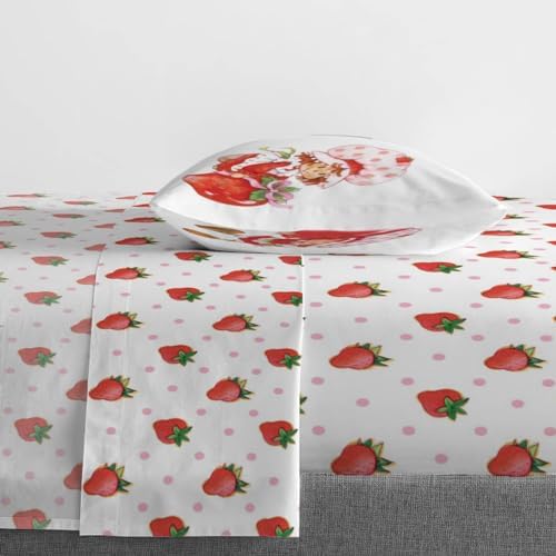 Jay Franco Strawberry Shortcake Kids Sheet Set Twin Size