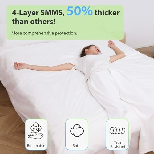 2-Pack Disposable Bed Sheet Set Fits King Size Beds