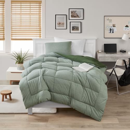 Byourbed Twin Comforter - Moss Gray Stripe
