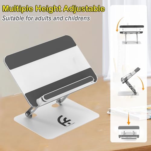 Heavy-Duty Foldable Acrylic Book Stand for Desktop Use