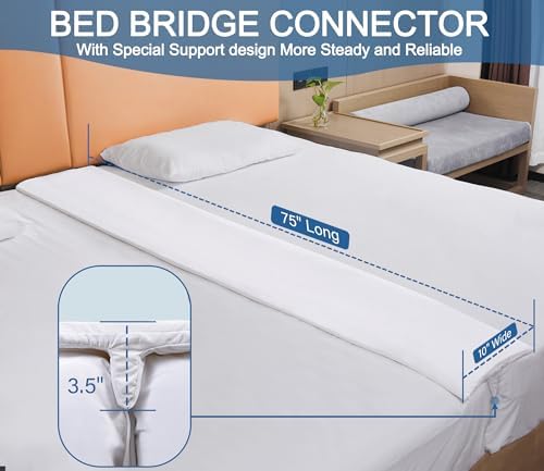 Vekkia Bed Bridge Twin to King Bed Sleep Comfort Easy Setup