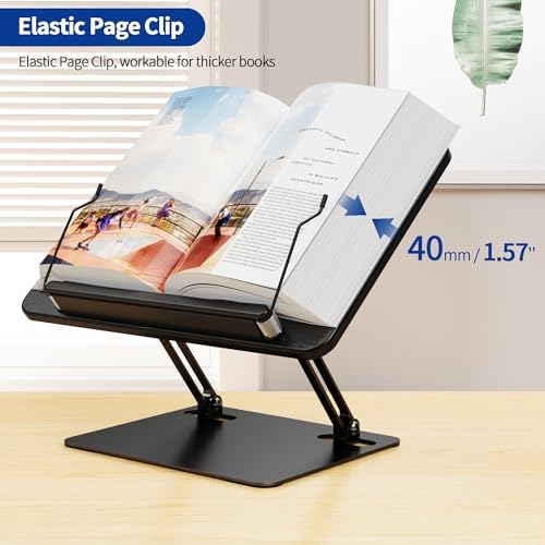 Ergonomic Book Holder Adjustable for Laptops Tablets