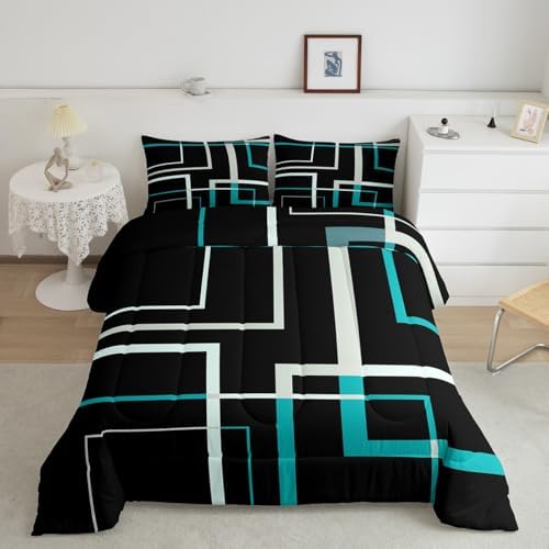 Abstract Square Twin Bedding Set