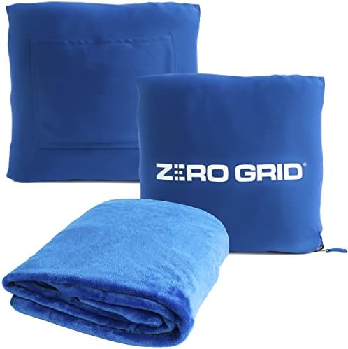 Zero Grid Lightweight Travel Blanket Royal Blue
