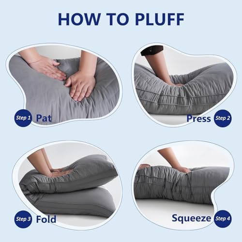 DOWNCOOL Memory Foam Body Pillow 20x54