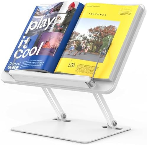 Adjustable Book Holder for Tablets Laptops Ergonomic Design