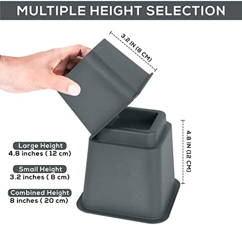 Utopia Bed Risers - Adjust for Perfect Sleep