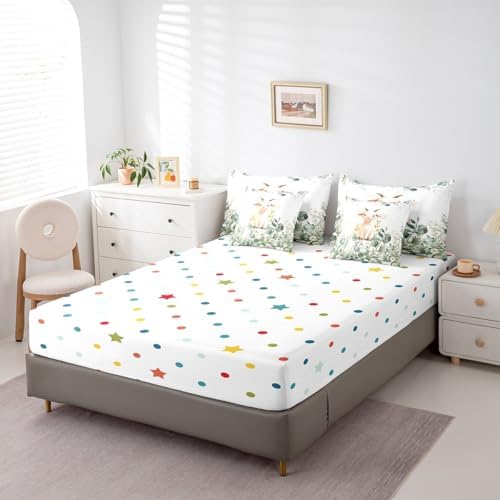 Erosebird Full-Kawaii Animal Bedding Set for Girls
