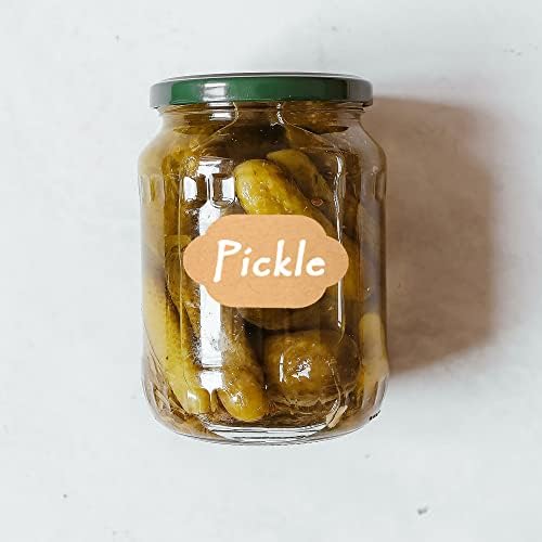 600PC Kraft Gift Labels for Canning Jars