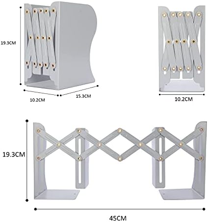 Adjustable Metal Bookends for Home Office