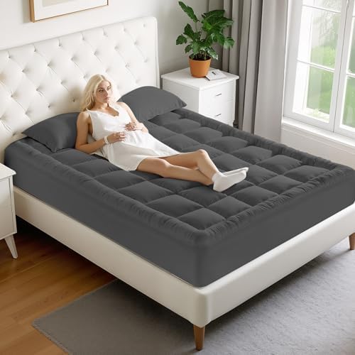Cooling Breathable Mattress Topper for Queen Bed