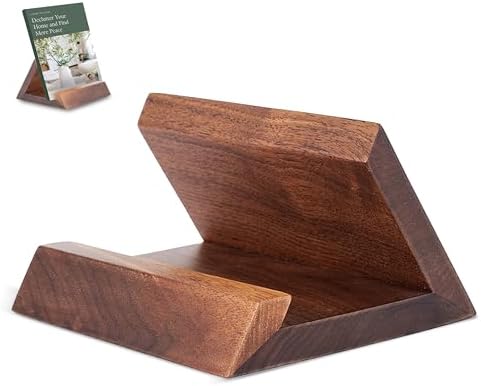 Firewire Walnut Book Stand Modern Display for Home Office