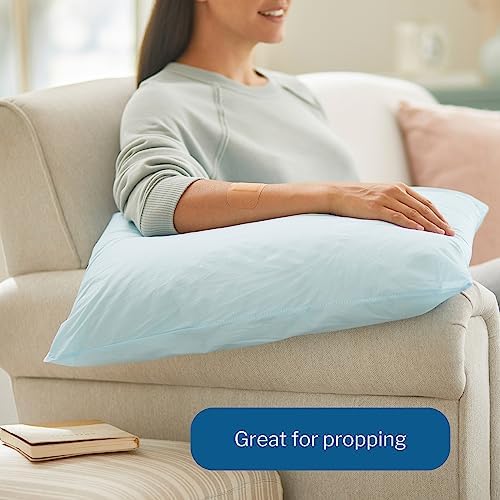McKesson Medical Pillow 1 Count Blue 20x26 Reusable Stain-Resistant Bed Pillow