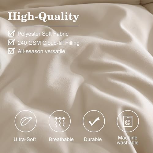 Full Comforter Set 7 Piece - Best for Winter Summer - Soft Durable