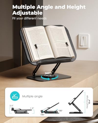 Viozon 360 Rotating and Adjustable Reading Stand