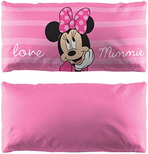 Jay Franco Disney Minnie Mouse Super Soft Body Pillow Cover - 20x54
