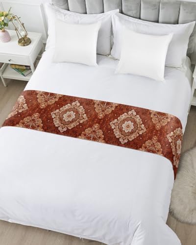European Flower Bed Runner Full-Size Soft Durable Elegant Stainproof Bedding