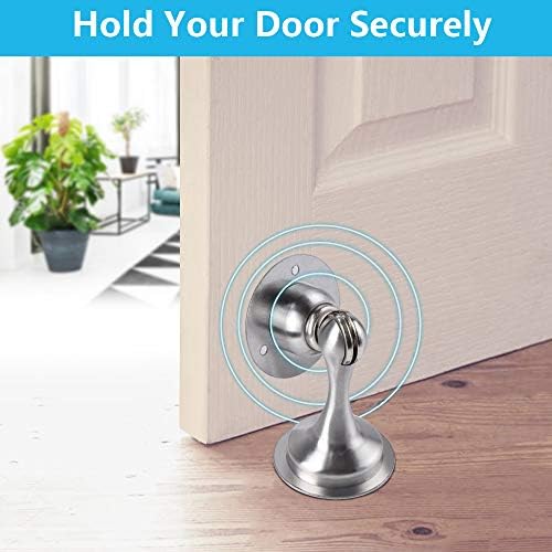 Magnetic Stainless Steel Door Stoppers - Keep Doors Open