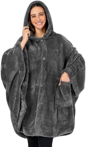 PAVILIA Angel Wrap Hooded Blanket Poncho