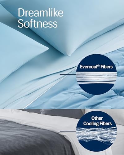 Cool Tech Cooling Comforter Set King for Hot Sleepers