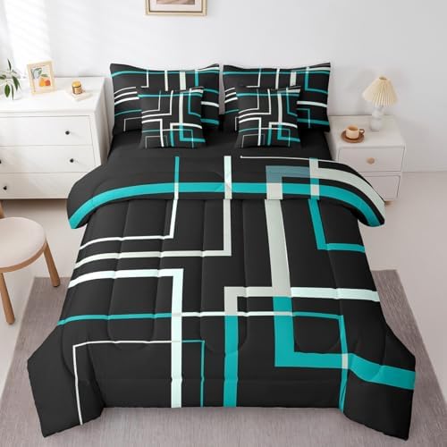 Abstract Square Twin Bedding Set