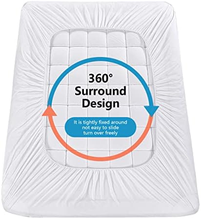 Cool Mattress Topper for Queen mattress 8-21 Fitted Deep Pocket