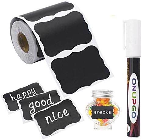 180-Piece Chalkboard Labels Eco-Friendly Reusable for Pantry Craft More
