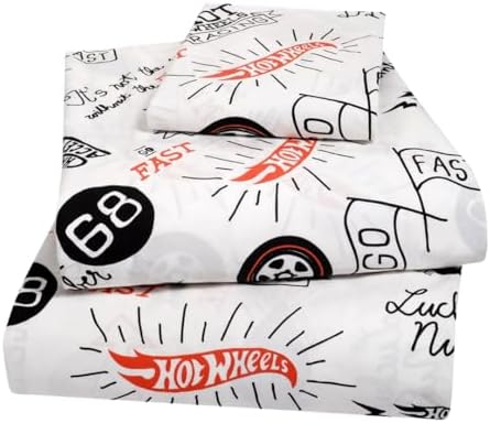 Franco Hot Wheels Kids 3-Piece Sheet Set Twin
