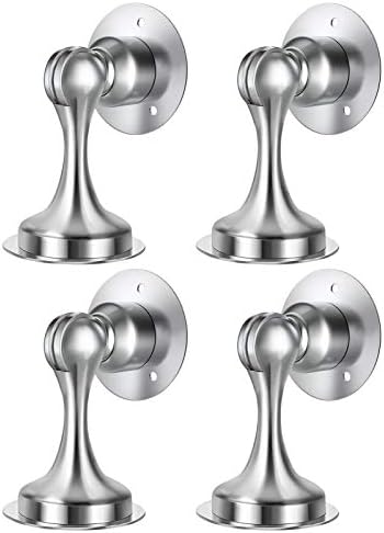 Magnetic Stainless Steel Door Stoppers - Keep Doors Open