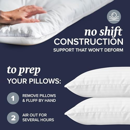Beckham Hotel Collection Cooling Gel Memory Pillow Set - Queen Size
