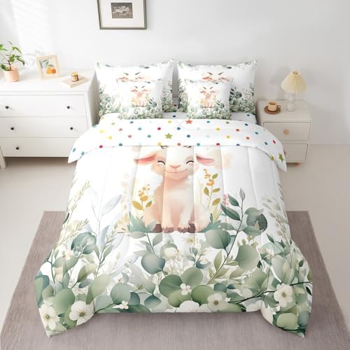 Erosebird Full-Kawaii Animal Bedding Set for Girls