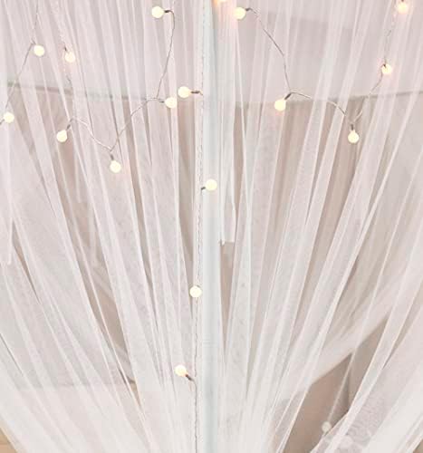 Elegant Bed Canopy with Lighting for Bedroom Decorations