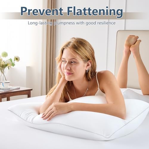 CozyLux Pillows Hotel-Quality Bed pillows for Side Stomach and Back Sleepers
