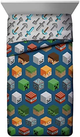 Jay Franco Kids Comforter - Minecraft Twin