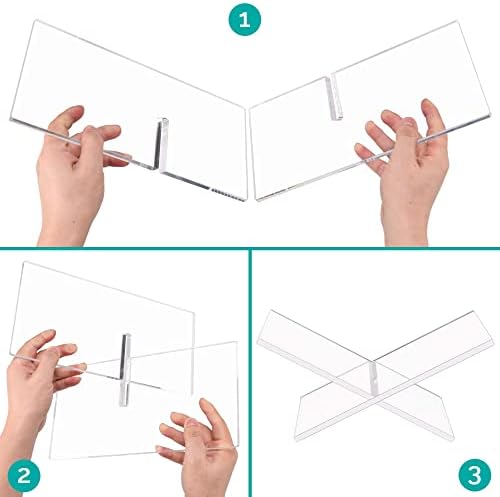 Devey Acrylic Book Holder 2-Piece Clear Set