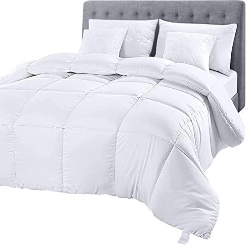 Utopia Bedding Quilted Comforter Duvet Insert White Queen Size