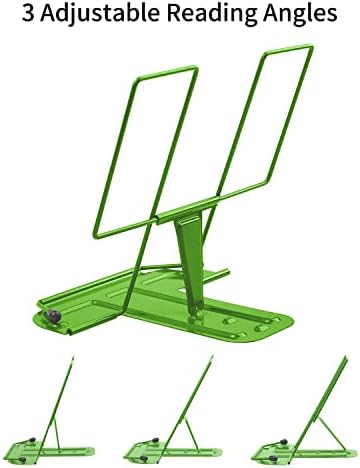 Adjustable Metal Book Stand with 3 Angles for Desk