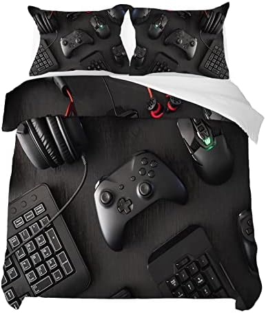 Jekeno Game Handle Queen Duvet Cover Set