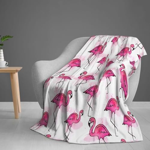 Flamingo Flannel Blanket Premium Anti-Pilling Soft Lightweight