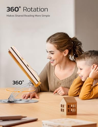 Nulaxy Bamboo 360 Rotating Book Stand