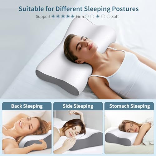 Memory Foam Cervical Neck Pillow for Pain Relief