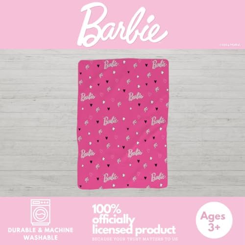 Soft Micro-Raschel - Barbie Collectibles Throw