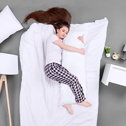 Utopia Bedding Long Body Pillow for Side Sleepers Soft 20x54 Inch