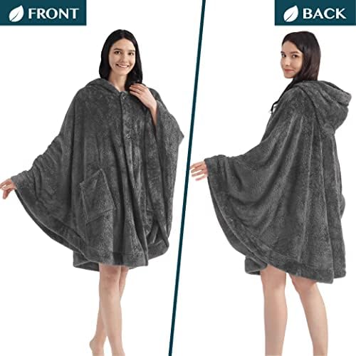 PAVILIA Angel Wrap Hooded Blanket Poncho